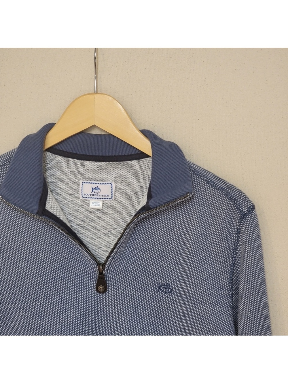 Southern Tide Terry Cloth Quarter Zip S